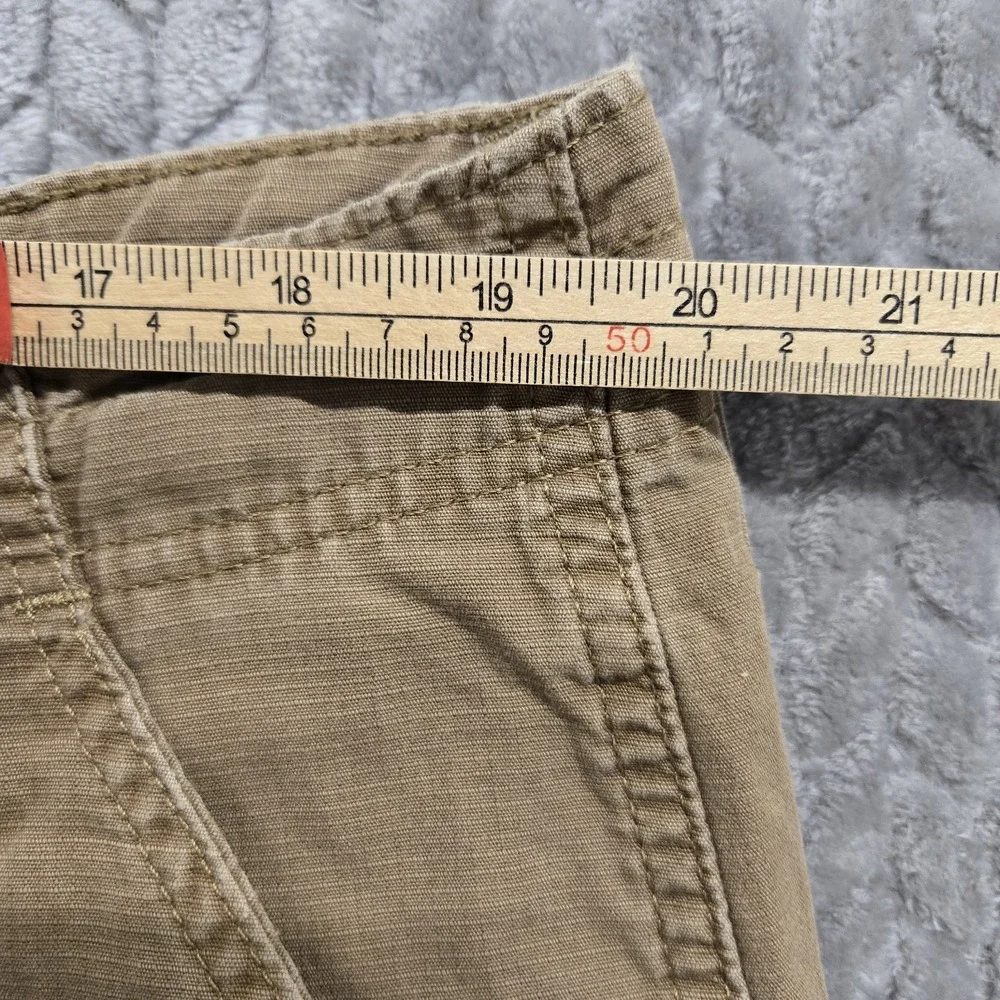 Wrangler Cargo Shorts Rip Stop Men's 38 Waist‎ Heavy Duty Cotton Khaki Brown Tan